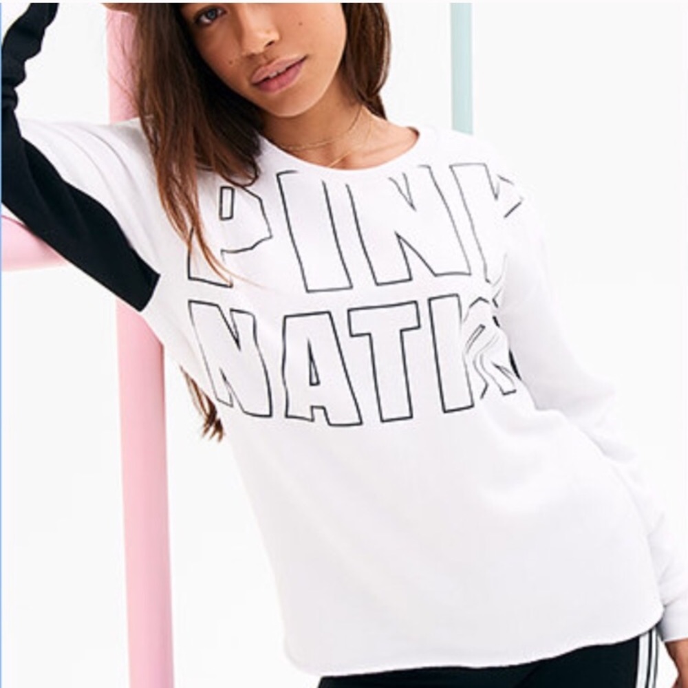 🖤PINK NATION CAMPUS CREW PULLOVER